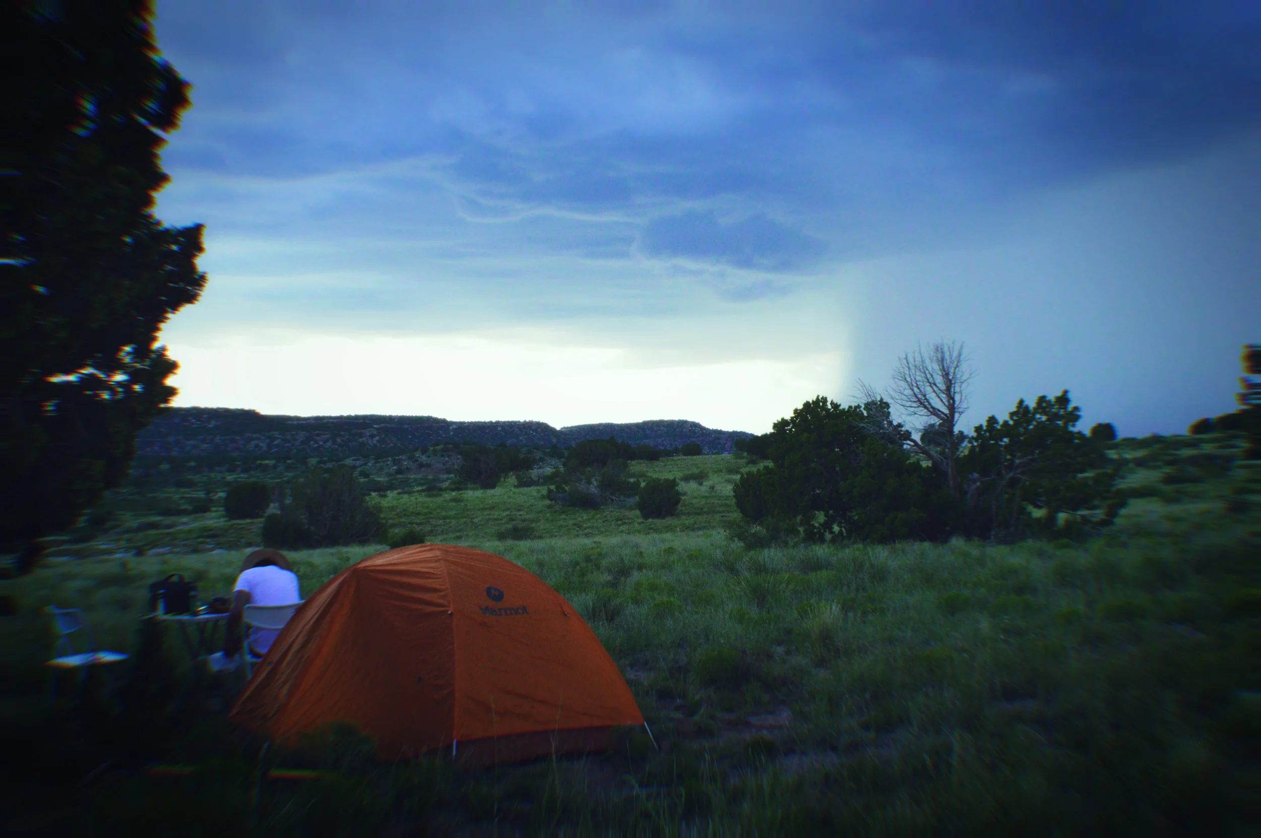 Storm over the mesa
